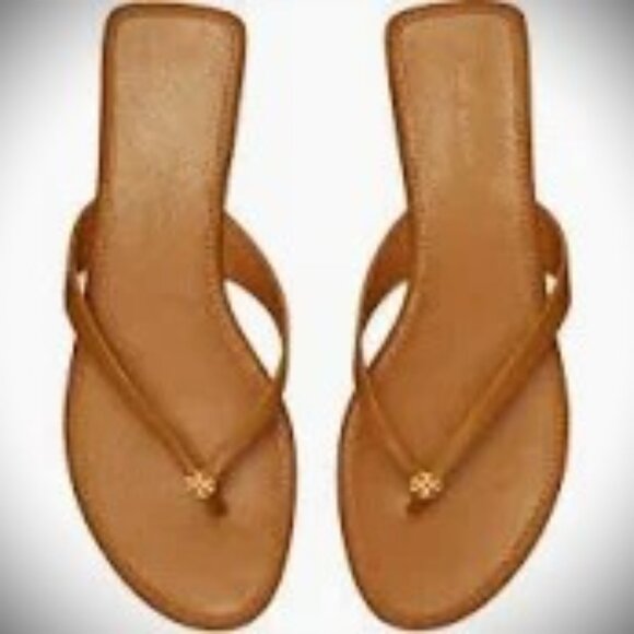 TORY BURCH Capri Medallion Flip Flop Sandals Size 9M - Picture 2 of 7